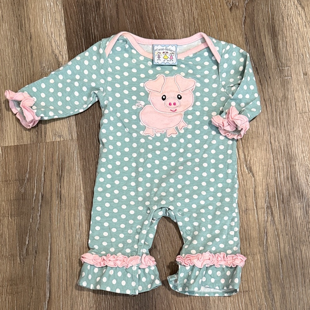 Polka Dot Piglet One Piece